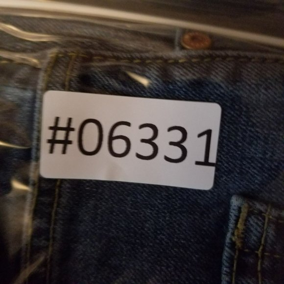 Levis Shorts Mens 42 569 Medium Wash Stretch High Rise Loose Fit Denim Jean - Picture 15 of 15